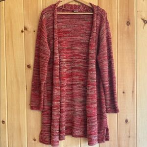 J. Jill Multitone Red Cardigan